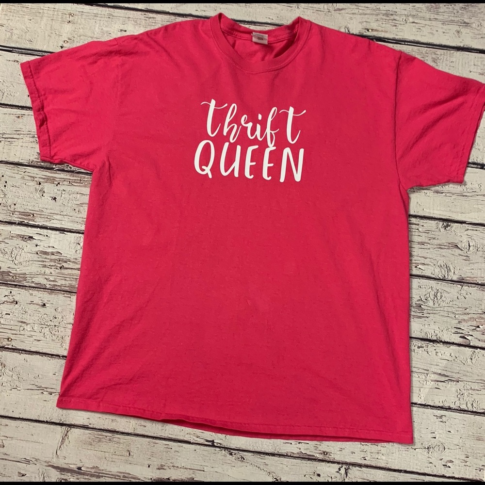 Hot Pink Graphic T-Shirt Thrift Queen XL
